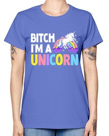 bitch im a unicorn 61# - unicorn -  Missy T-Shirt