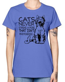 cats never strike a pose that isnt photogenic - cats -  Missy T-Shirt