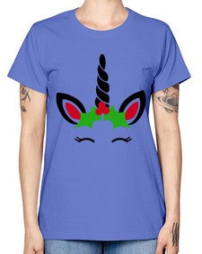 christmas unicorn 81# - unicorn -  Missy T-Shirt
