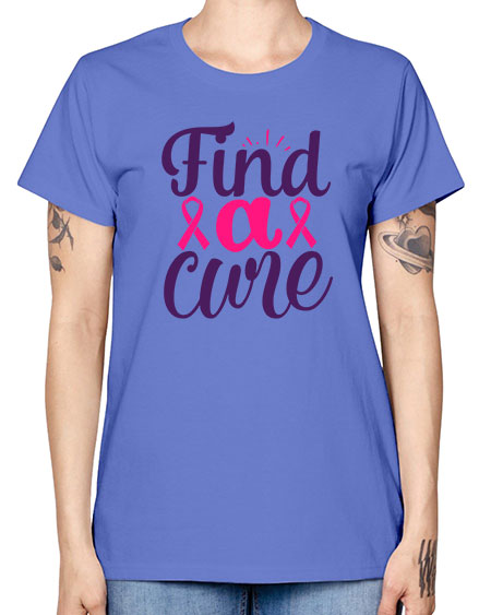 find a cure Style 12# - breast cancer -  Missy T-Shirt