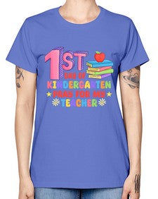 first day of Kindergarten Pray 106# - kindergarten -  Missy T-Shirt