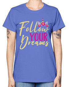 follow your dreams 133# - unicorn -  Missy T-Shirt