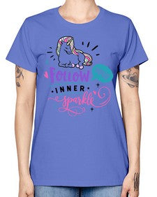 follow your inner sparkle 141# - unicorn -  Missy T-Shirt