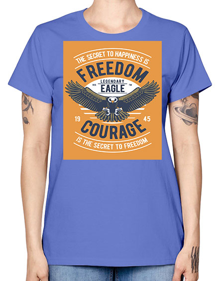 freedom eagle 35# - birds -  Missy T-Shirt