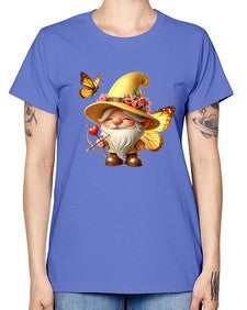 gnome with butterfly 27# - gnome -  Missy T-Shirt