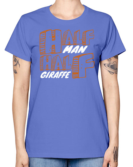 half man half giraffe - giraffee -  Missy T-Shirt