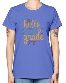 hello second grade 326# - second grade -  Missy T-Shirt