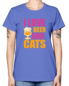 i love beer and cats 1138# - beer -  Missy T-Shirt