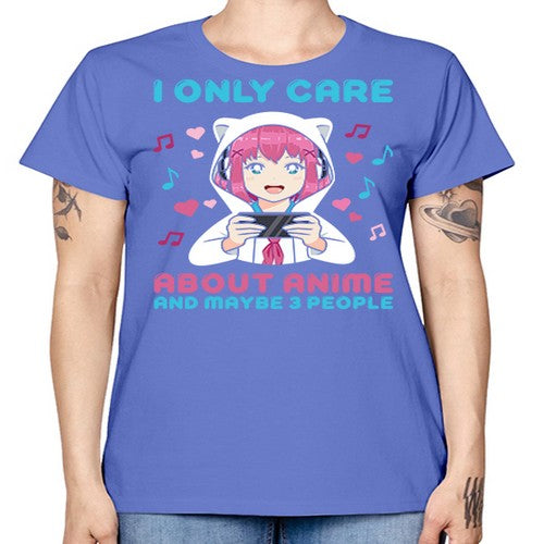 i only care about anime and maybe people234# - anime -  Missy T-Shirt