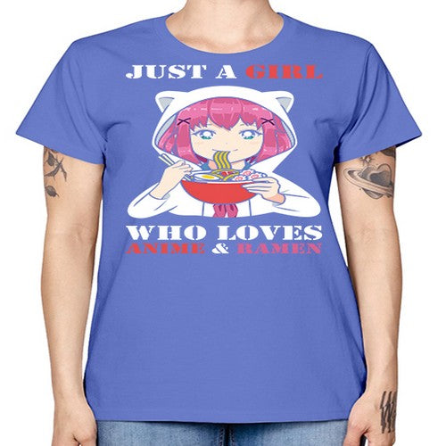 just a girl who loves anime and ramen258# - anime -  Missy T-Shirt