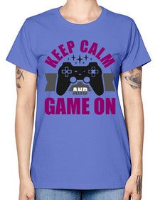 keep calm and game on 132# - video games -  Missy T-Shirt