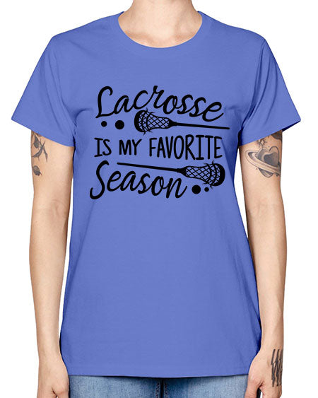 lacrosse is my favorite season 14# - lacrosse -  Missy T-Shirt