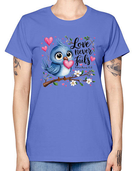 love never fails 63# - birds -  Missy T-Shirt