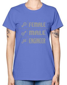 male female engineer 1084# - engineer -  Missy T-Shirt