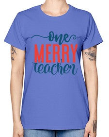 one merry teacher Style 327# - teacher -  Missy T-Shirt