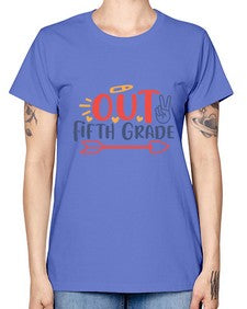 peace out fifth grade 619# - fifth grade -  Missy T-Shirt