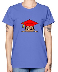 peekaboo afro puffs grad boy 20# - black boys or men -  Missy T-Shirt