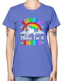 rainbow please im a unicorn 364# - unicorn -  Missy T-Shirt