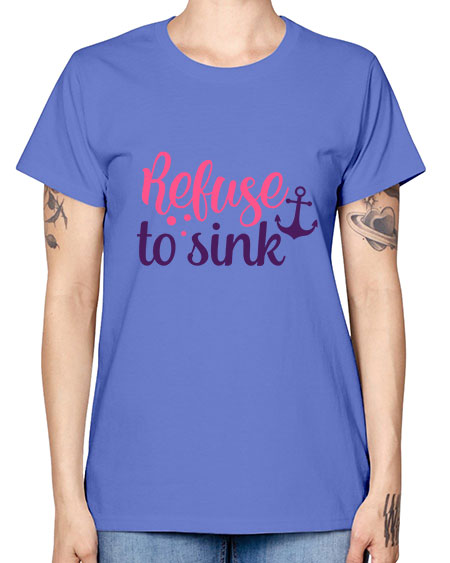 refuse to sink Style 4# - breast cancer -  Missy T-Shirt