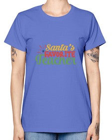 santas favorite teacher Style 351# - teacher -  Missy T-Shirt