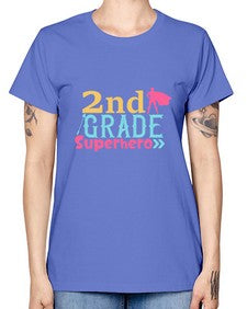 second Grade Superhero color 833# - second grade -  Missy T-Shirt