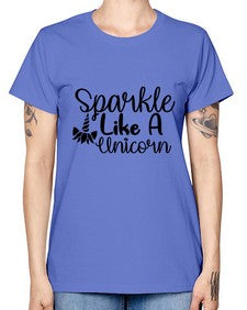 sparkle like a unicorn 417# - unicorn -  Missy T-Shirt