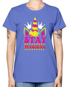 stay magical 425# - unicorn -  Missy T-Shirt