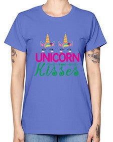 unicorn kisses 469# - unicorn -  Missy T-Shirt