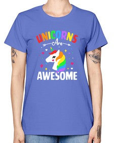unicorns are awesome 520# - unicorn -  Missy T-Shirt