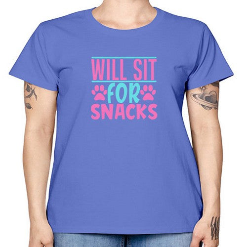 will sit for snacks Style 57# - dogs -  Missy T-Shirt