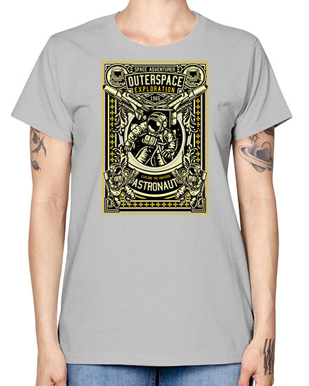 Astronaut Outerspace Exploration 36# - space -  Missy T-Shirt