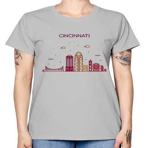 CincinnatiOH 590# - cities -  Missy T-Shirt