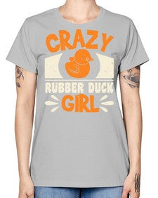Crazy Rubber Duck Girl Style 4# - ducks -  Missy T-Shirt