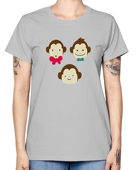 Cute_little_monkeys_5425 - monkey -  Missy T-Shirt
