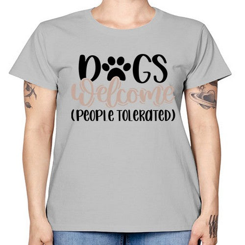 Dogs Welcome Style 21# - dogs -  Missy T-Shirt