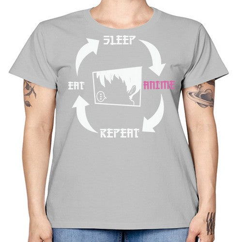 Eat Sleep Anime Repeat Anime Anime 226# - anime -  Missy T-Shirt