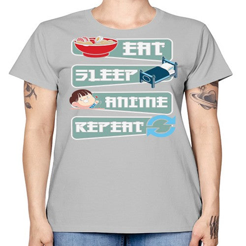 Eat Sleep Anime Repeat Anime Manga 227# - anime -  Missy T-Shirt