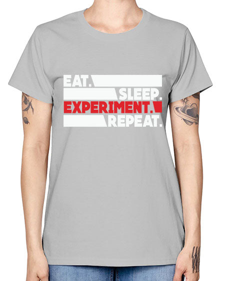 EatSleepExperimentRepeatScientistSkinite Scientist Skinite 274# - general science -  Missy T-Shirt