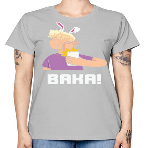 Funny Anime Baka Rabbit Slap Anime 228# - anime -  Missy T-Shirt