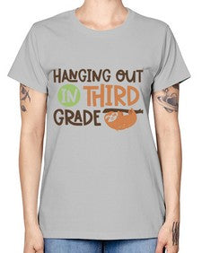 Hanging Out in Third 236# - third grade -  Missy T-Shirt