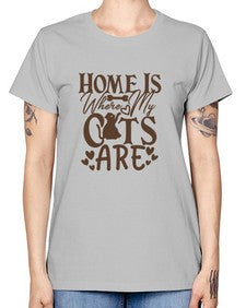Home Is Where My Cats Are Style 15# - cats -  Missy T-Shirt