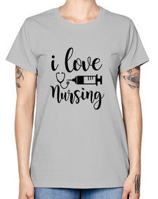 I love nursing 893# - nurse -  Missy T-Shirt