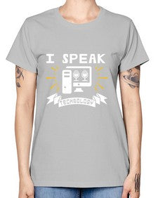 I speak technology 37# - computer -  Missy T-Shirt