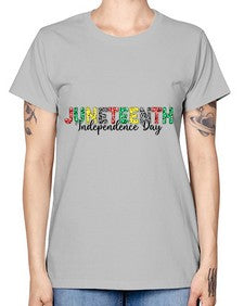 Juneteenth Independence Day 37# - black juneteenth -  Missy T-Shirt
