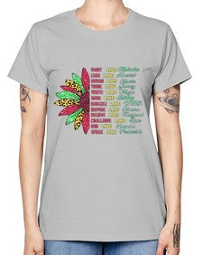 Juneteenth Sunflower Design 17# - black juneteenth -  Missy T-Shirt