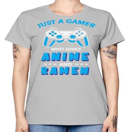 Just A Gamer Who Loves Anime and Ramen 262# - anime -  Missy T-Shirt