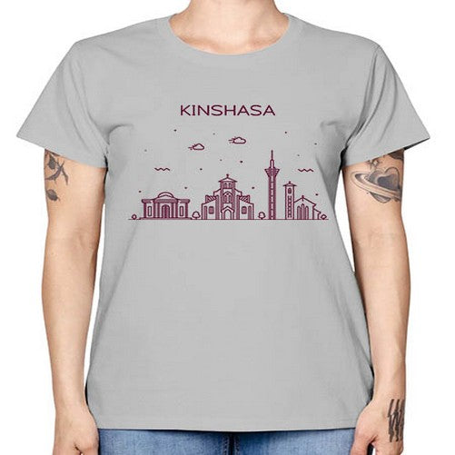 Kinshasa 1062# - cities -  Missy T-Shirt