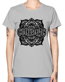 Mandala Courage 759# - mandala -  Missy T-Shirt