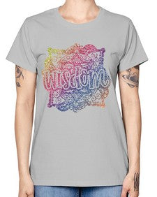 Mandala Wisdom Rainbow Glitter 764# - mandala -  Missy T-Shirt