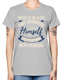 Messi is alien that dedicates himself 33# - ufo -  Missy T-Shirt